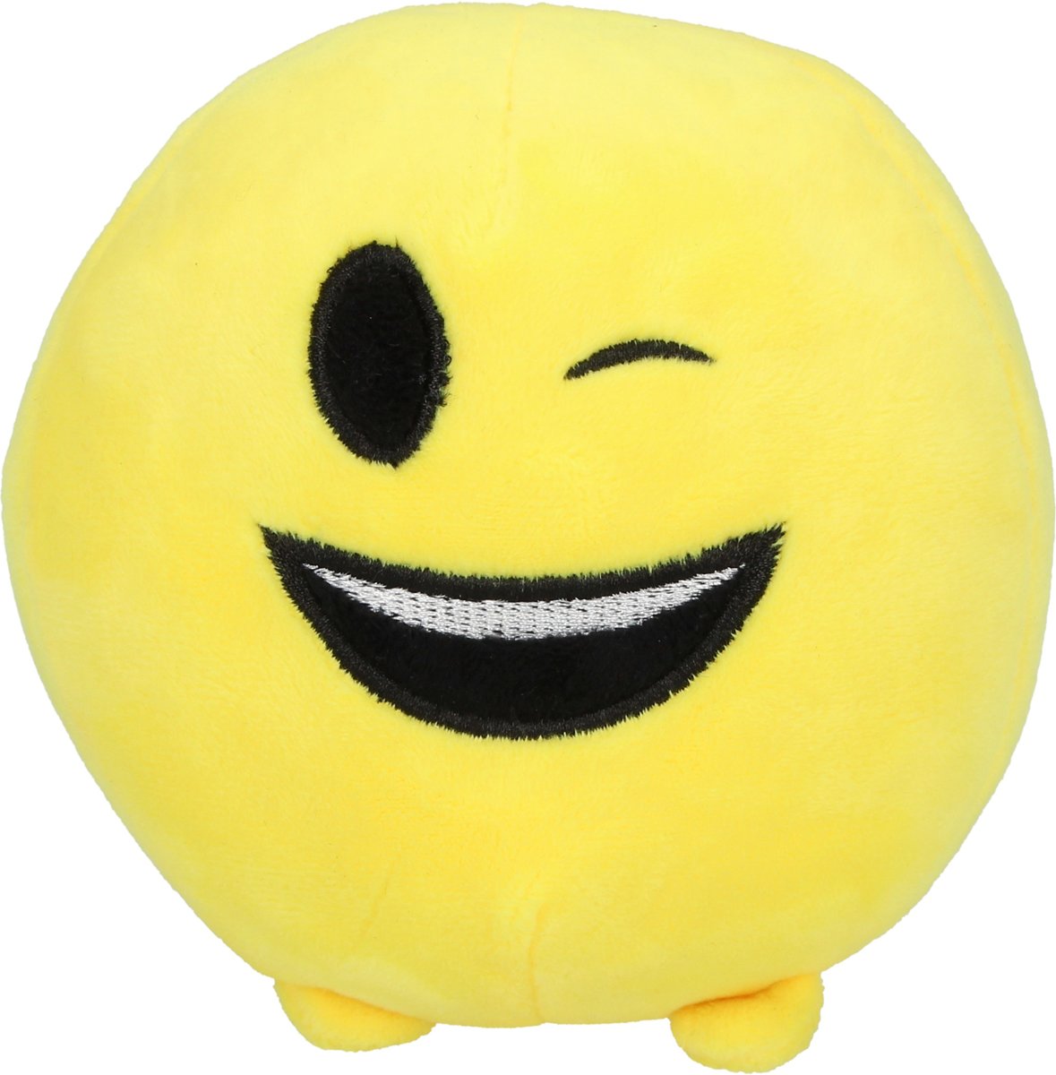 Toyworld Emoji Pluchen Knuffel Knipoog – 11x11x12cm | Emoticons | Speelgoed | Kinderen